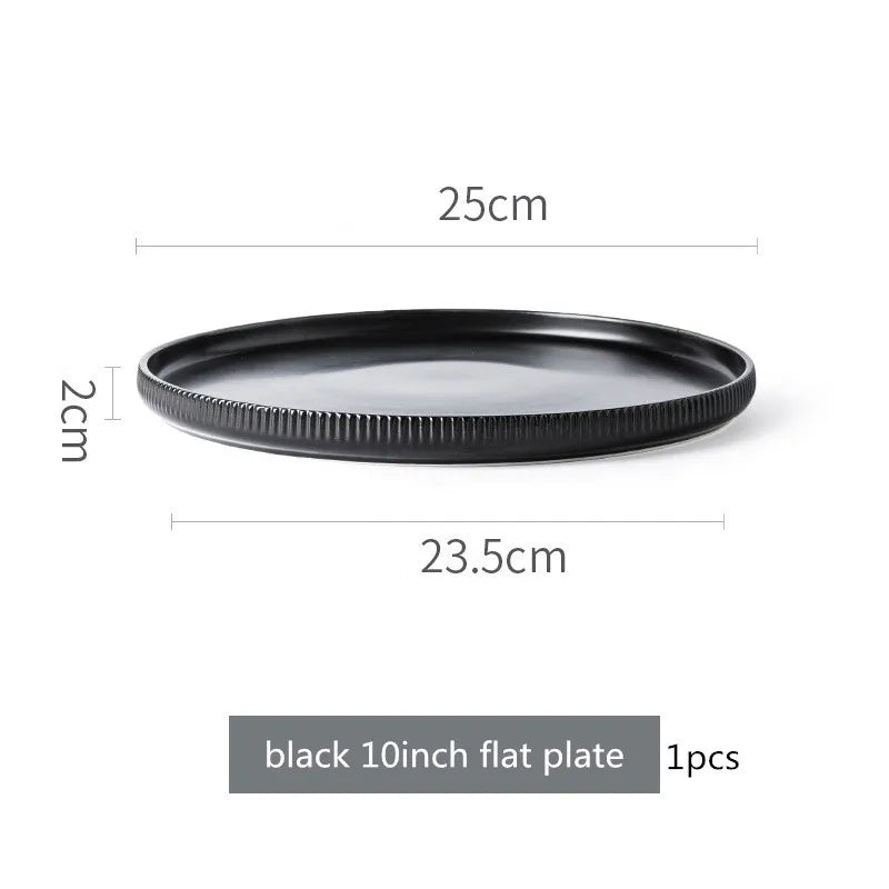 Nordic Ins Styel Ceramic Dinnerwar Matte Glazed Salad Dishes Soup Bowl Dinner Plates Serving Tray For Home Restaurant