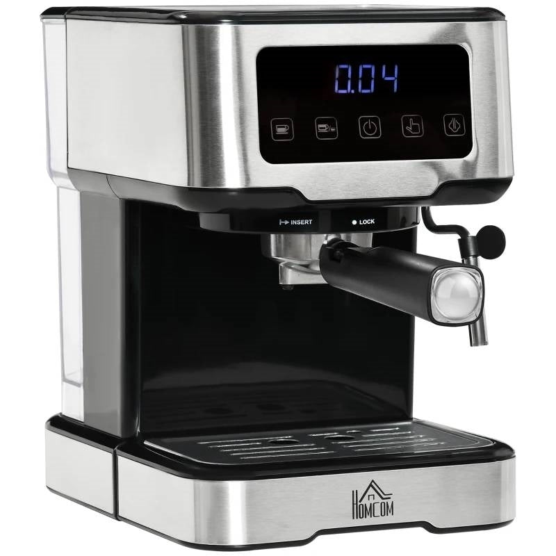 Home Kitchen Coffee Latte Cappuccino Espresso Machine with Milk Frother Wand - Brew Tasty Coffee at Home