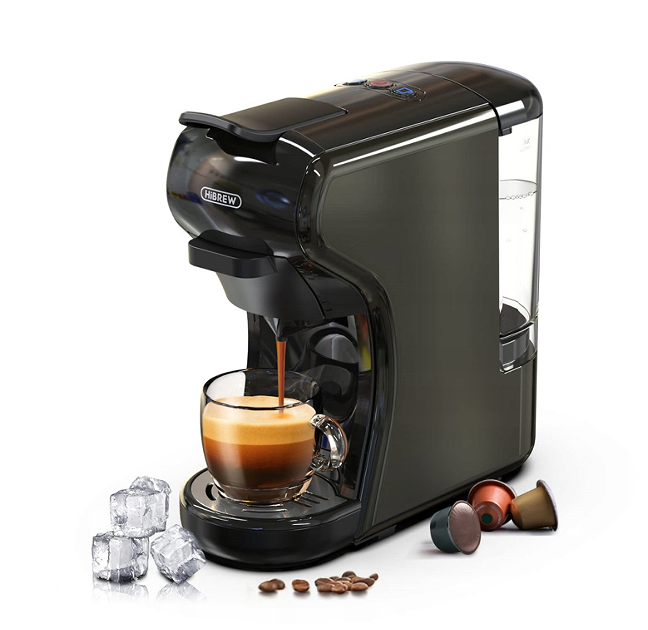 70ml Capsule Coffee Machine - Automatic Espresso Maker with 19Bar Extraction | French Drip, Mocha, Italian Epresso | Touch Sensing 1450W