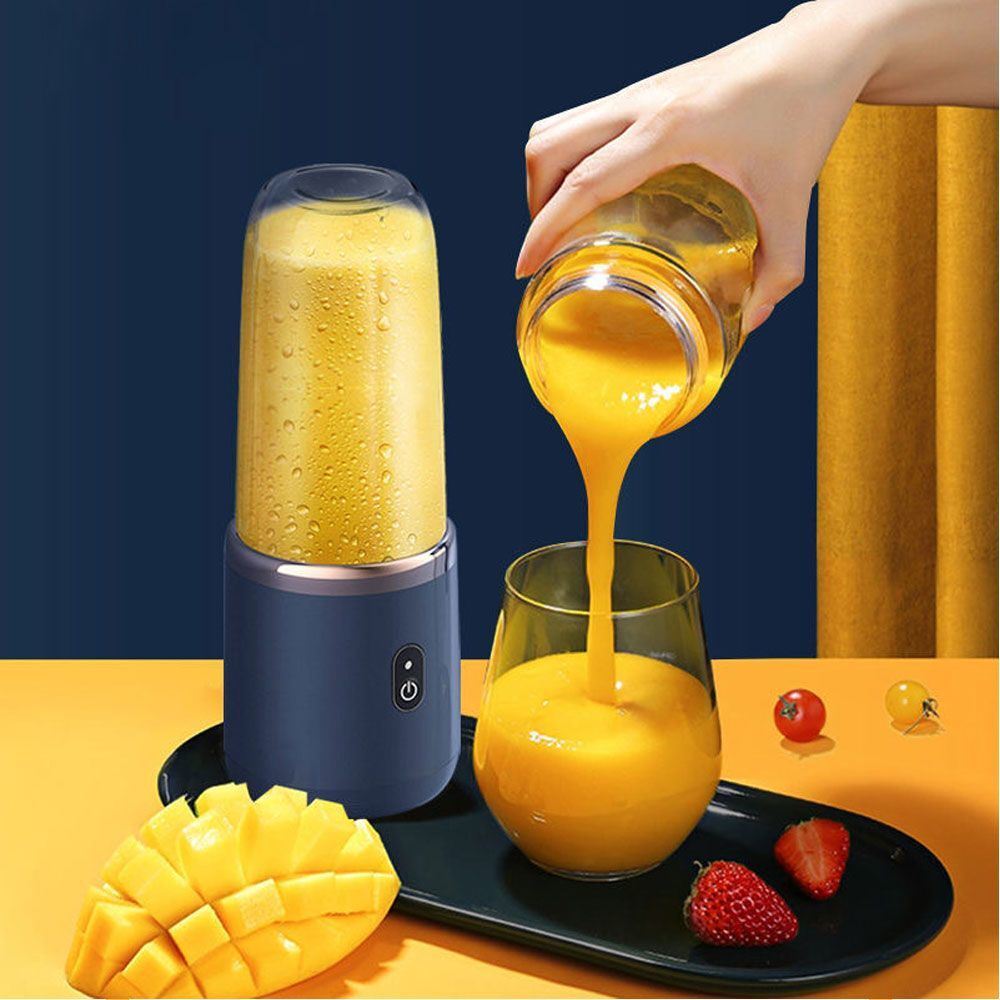 Portable Electric Juicer 400ml - Lemon Orange Fruit Squeezer Mixer