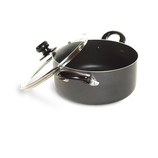 Better Chef 6 Quart Dutch Oven in Gray - Premium Aluminum Non-Stick Coating for Effortless Cooking