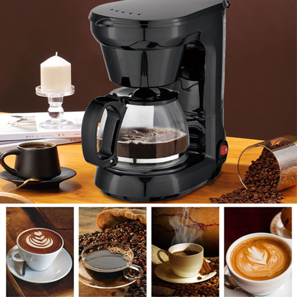 650w Automatic Drip Coffee Maker 750ml | Large Capacity Espresso Machine for Beginners | Thermostatic Base | EU Plug