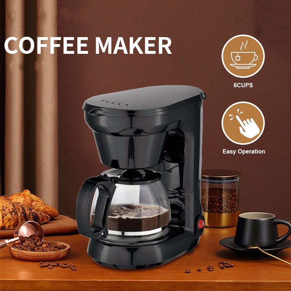650w Automatic Drip Coffee Maker 750ml | Large Capacity Espresso Machine for Beginners | Thermostatic Base | EU Plug