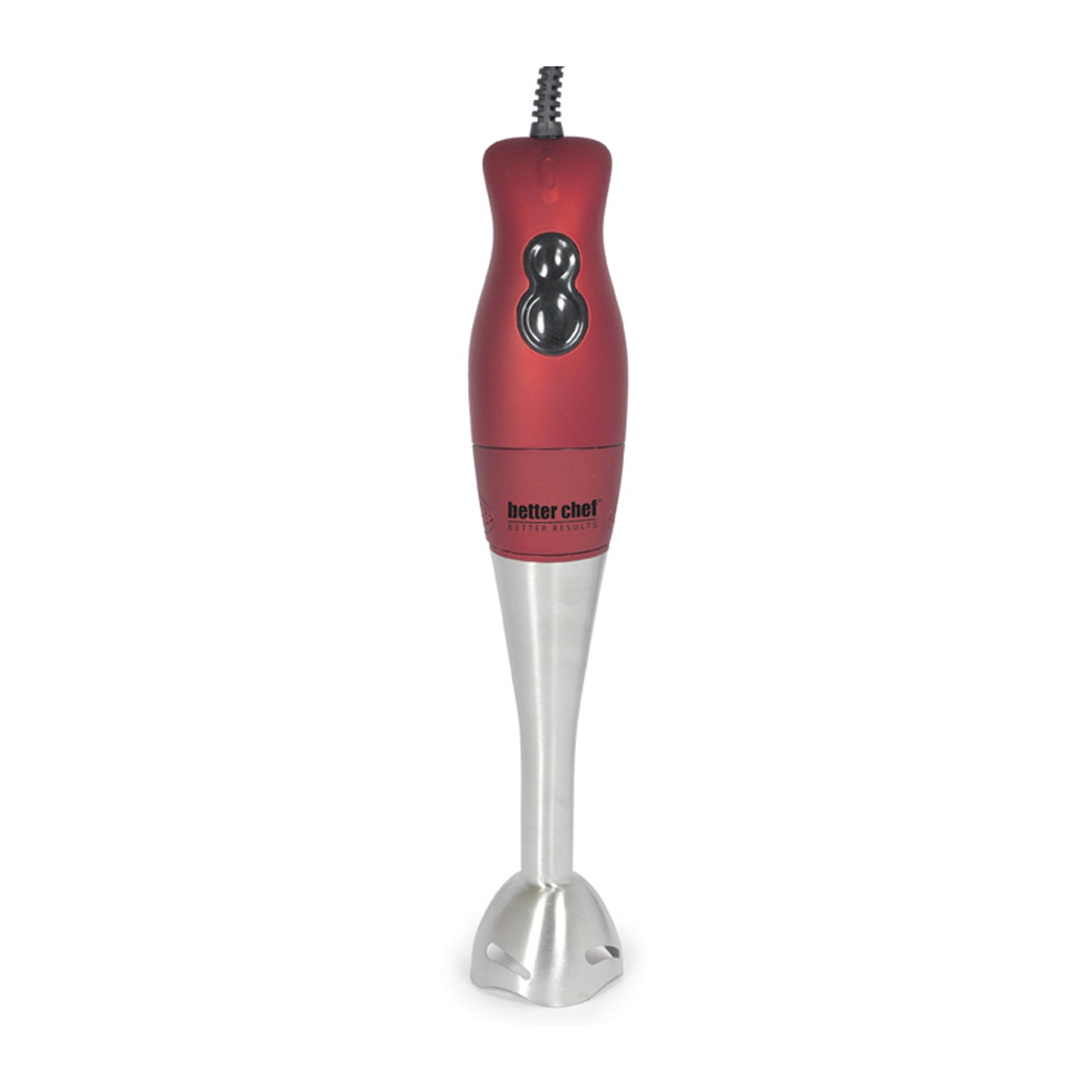 Vibrant Red DualPro Handheld Immersion Blender - Effortless Blending Power!