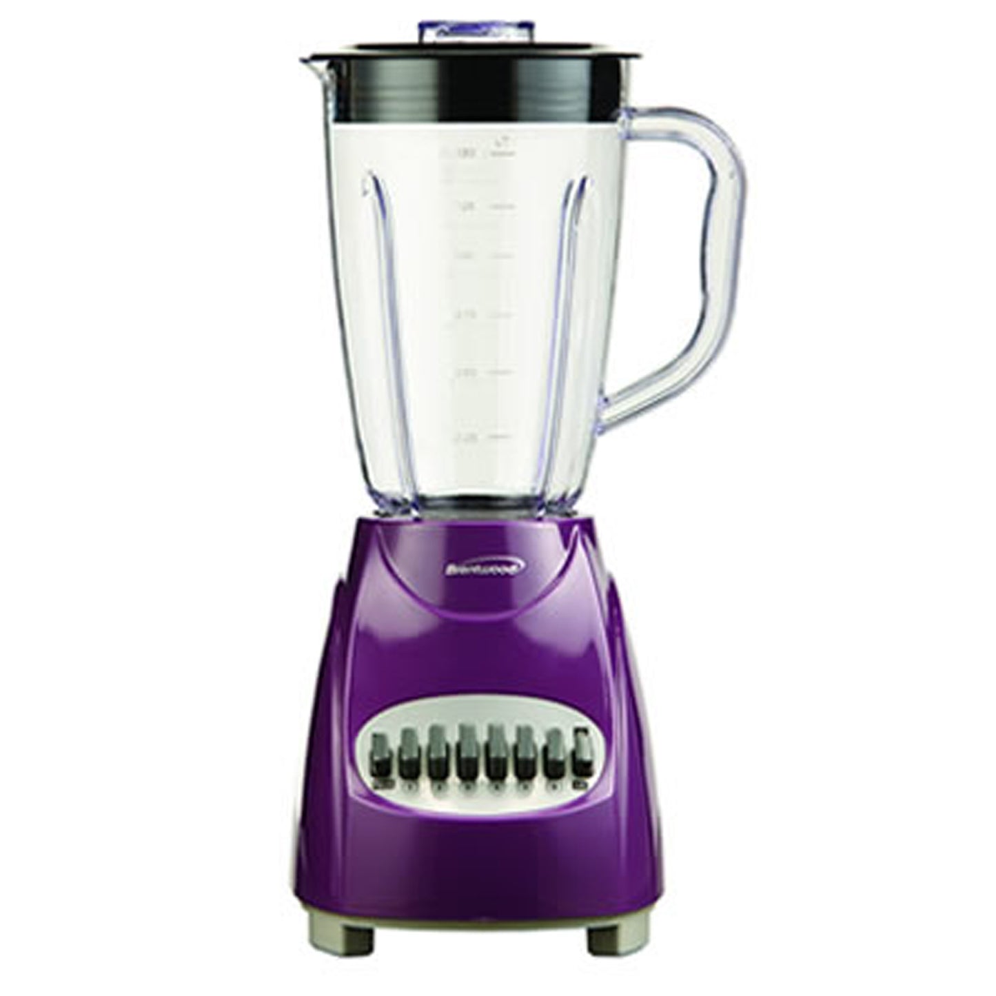 Brentwood 12-Speed Blender with Plastic Jar in Purple - Powerful Smoothie Maker & Protein Shake Mixer