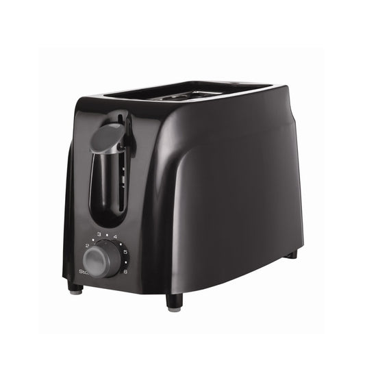 Brentwood 2 Slice Cool Touch Toaster in Black - Even Toasting, 6 Shades, Easy Clean Crumb Tray