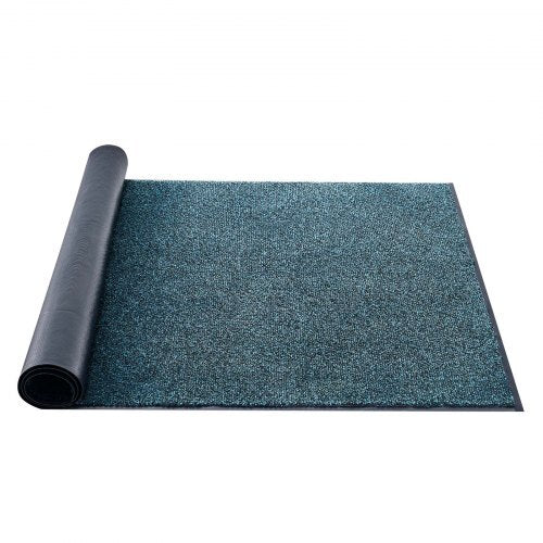 Front Door Mat, 6 x 4 ft Commercial Floor Mat for Indoor and Outdoor, Industrial Entrance Carpet with PVC Backing, Heavy Duty Washable Entry Rug for Hallway, Kitchen, Balcony, Garage, Slate Blue