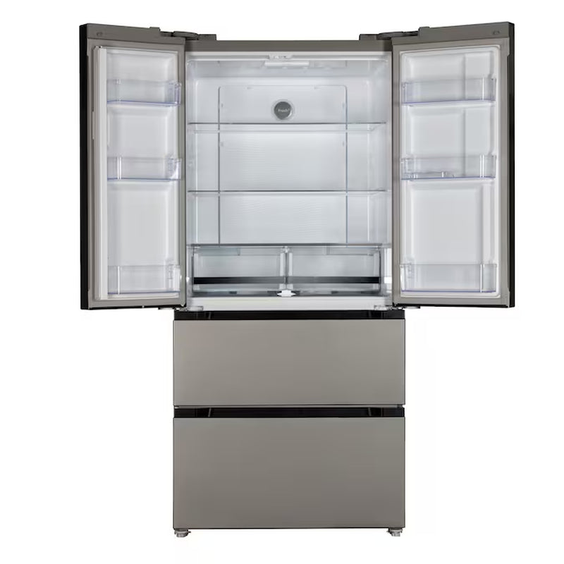 18-Cu Ft French Door Refrigerator (Stainless Steel)