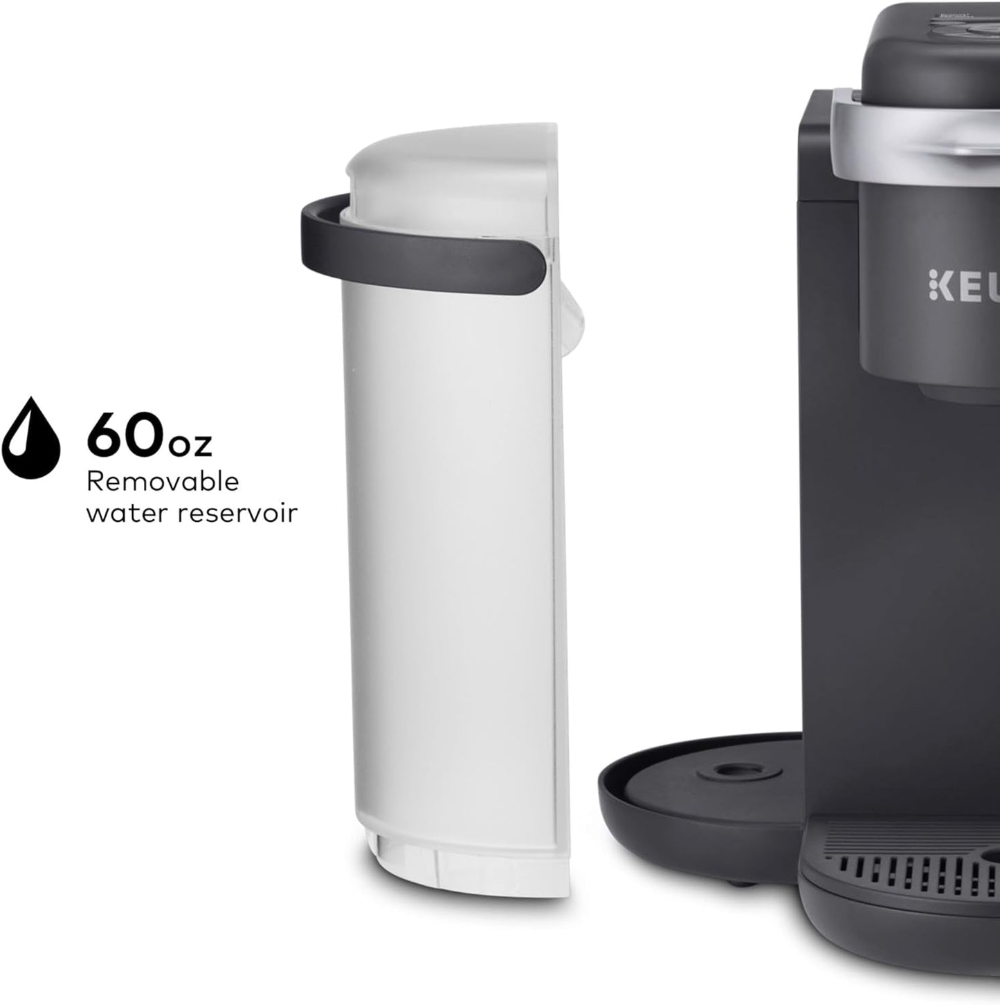 Keurig K-Cafe K-Duo: Multi-Functional Single Serve Coffee, Latte, and Cappuccino Maker in Dark Charcoal