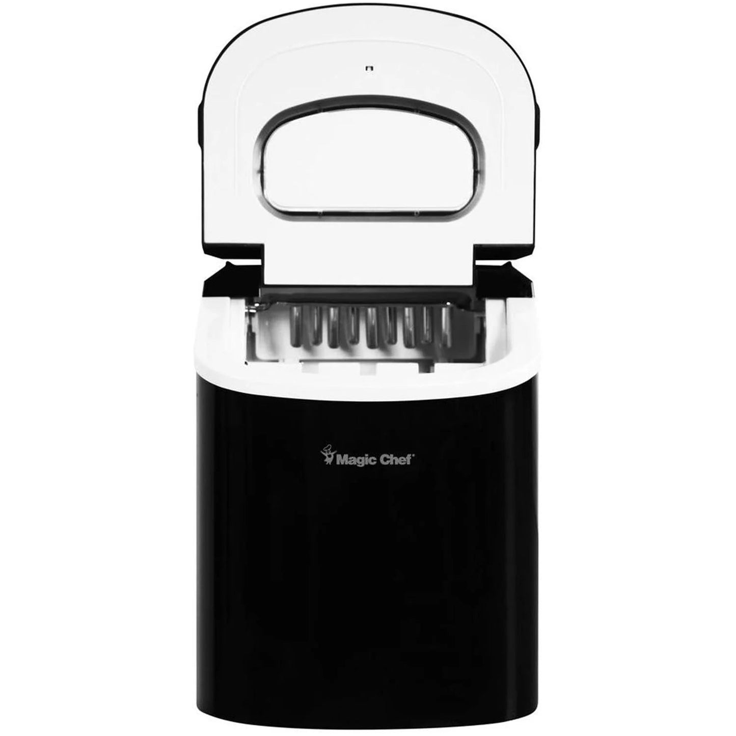 Magic Chef Portable Countertop Ice Maker with 27 lb Capacity, Black (Bullet Ice)