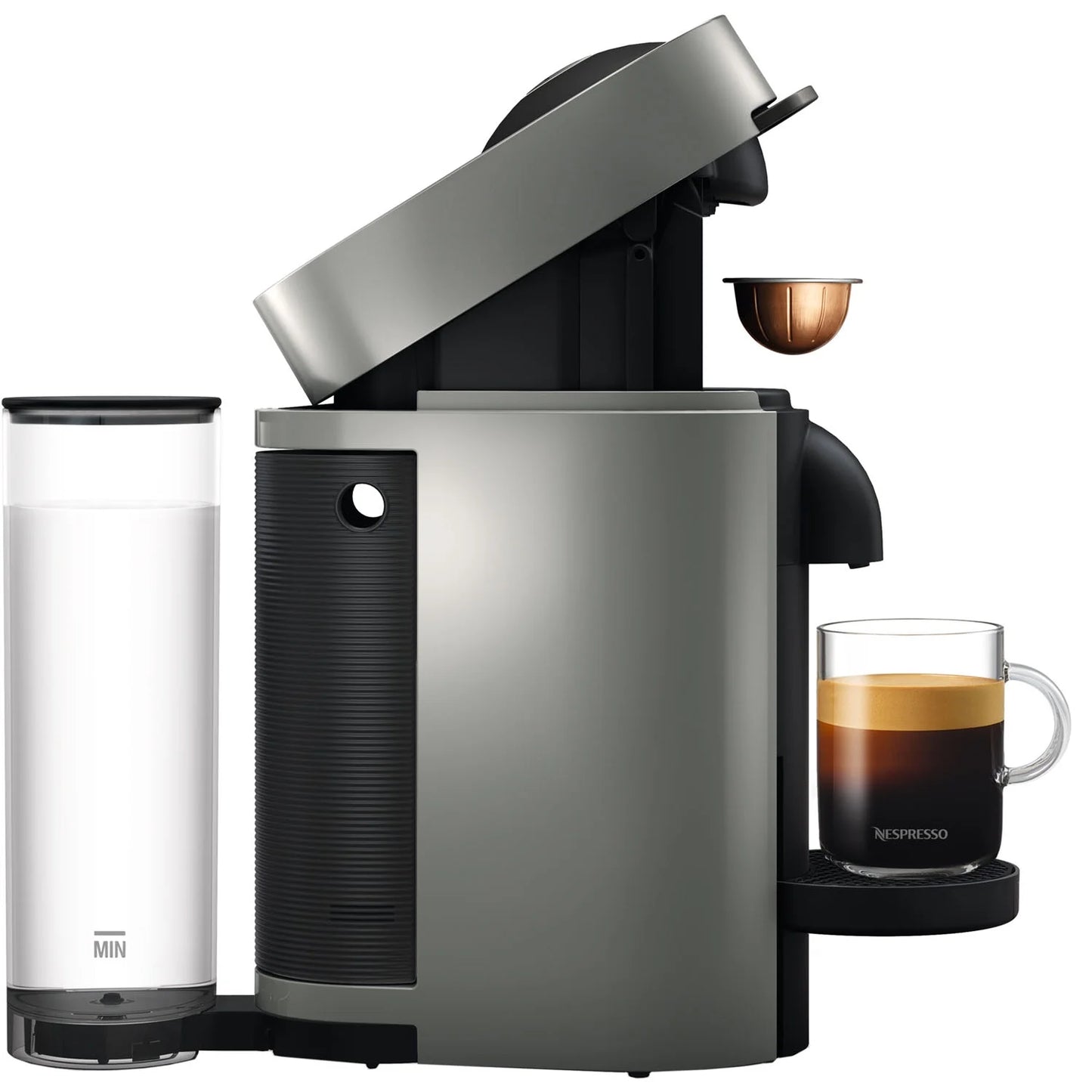 Nespresso New Vertuo plus Coffee and Espresso Machine by De'Longhi, Gray, Single-Serve Brewers