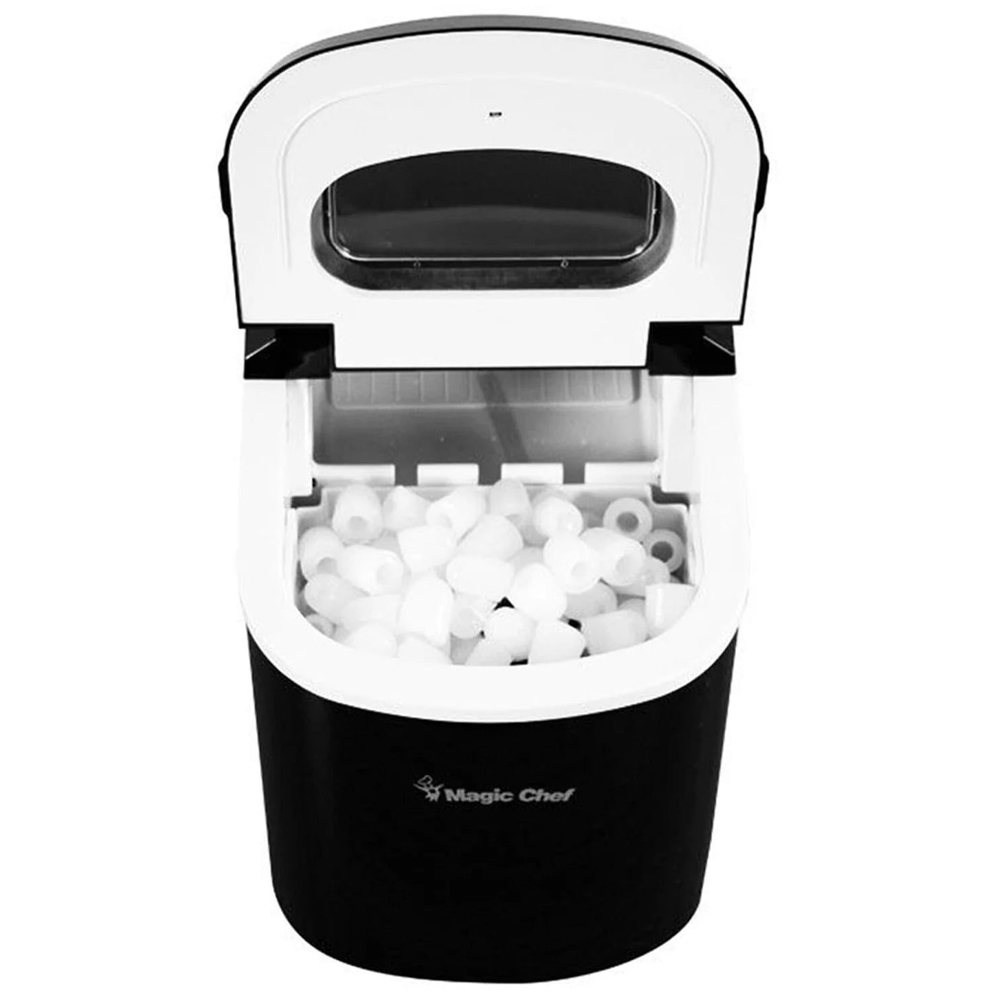 Magic Chef Portable Countertop Ice Maker with 27 lb Capacity, Black (Bullet Ice)