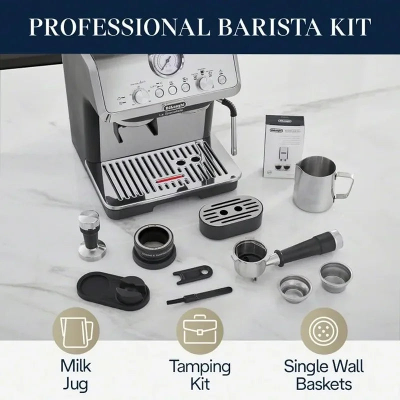 La Specialista Espresso Machine with Grinder, Milk Frother, 1450W, Barista Kit - Bean to Cup Coffee & Cappuccino Maker