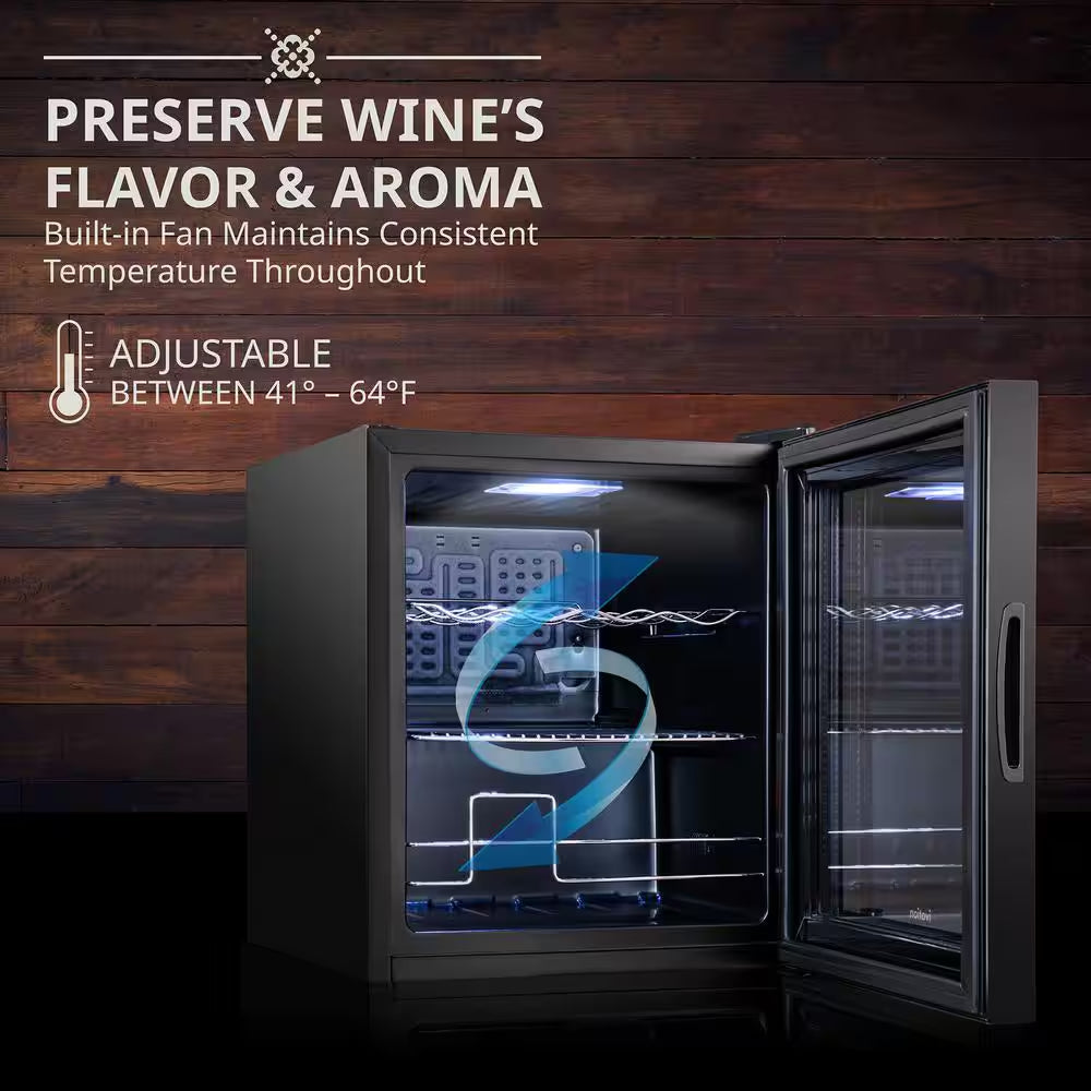 Wine Fridge, Small Freestanding Wine Refrigerator, 12 Bottle Wine Cooler