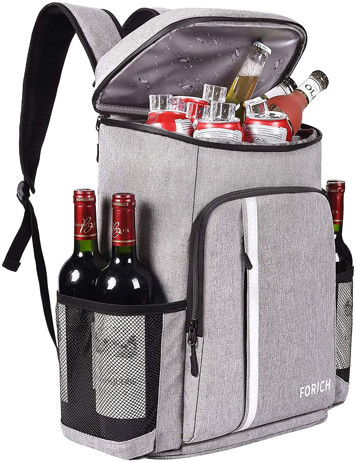 Lightweight Leakproof Backpack Cooler - Perfect for Beach Days, Picnics, and Camping - Holds 30 Cans and Keeps Drinks Icy