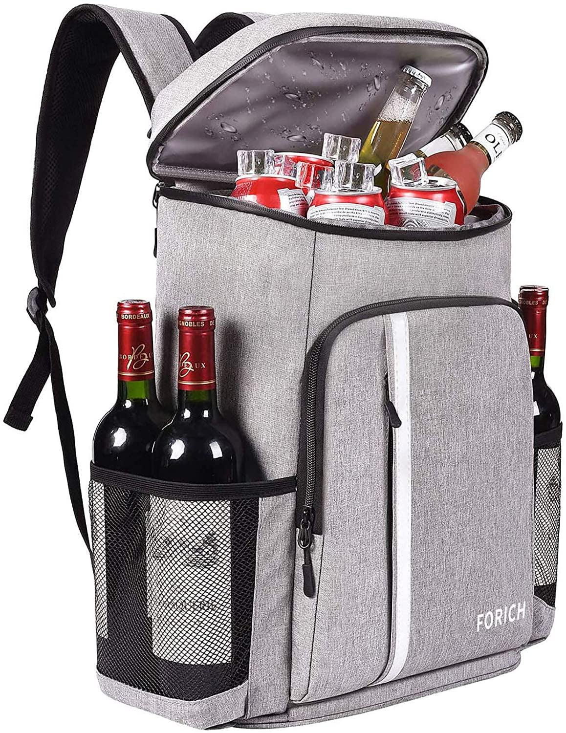 Lightweight Leakproof Backpack Cooler - Perfect for Beach Days, Picnics, and Camping - Holds 30 Cans and Keeps Drinks Icy