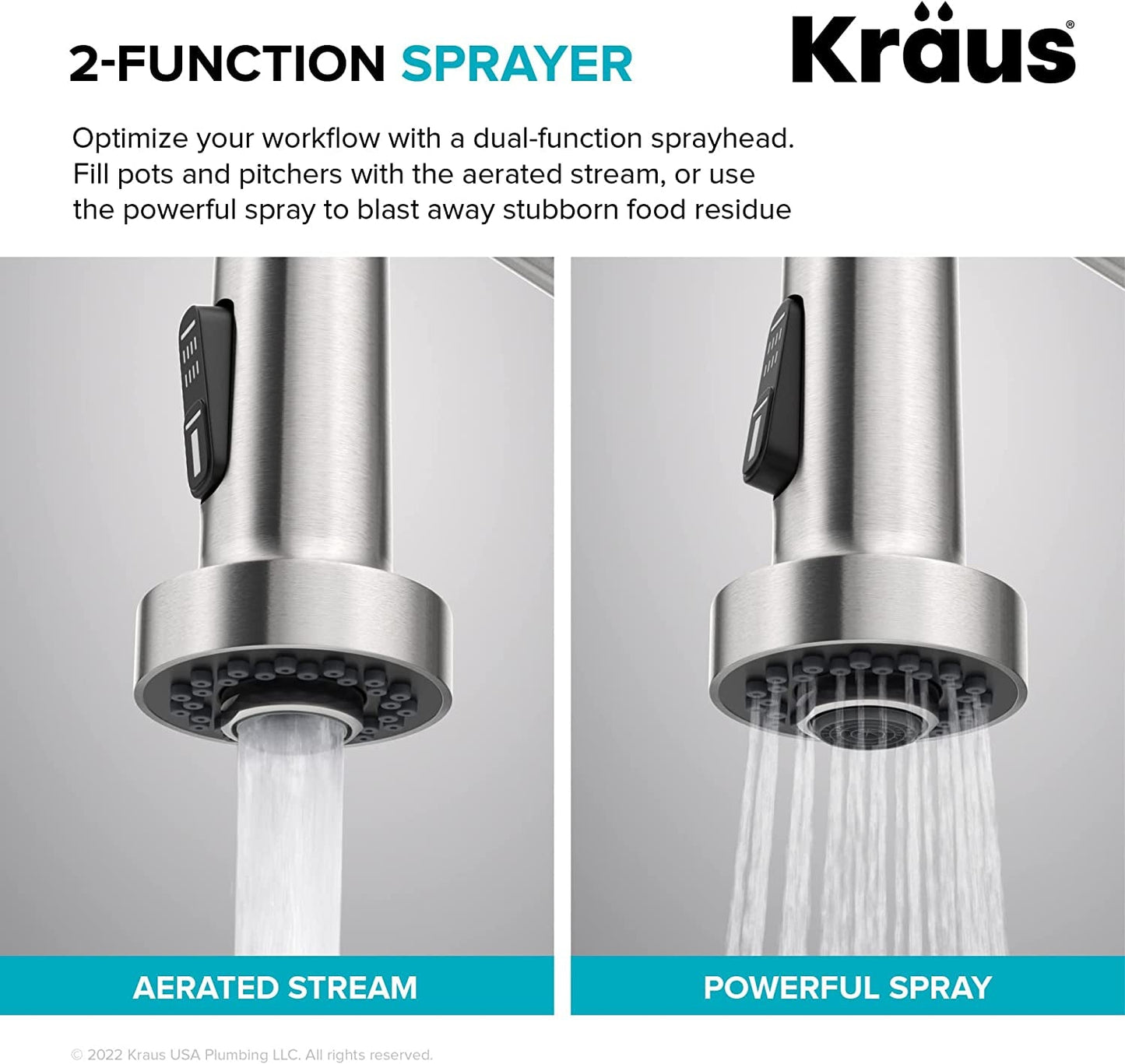 KRAUS Bolden Pull-Down Faucet in Brushed Gold: Elevate Your Kitchen Aesthetics