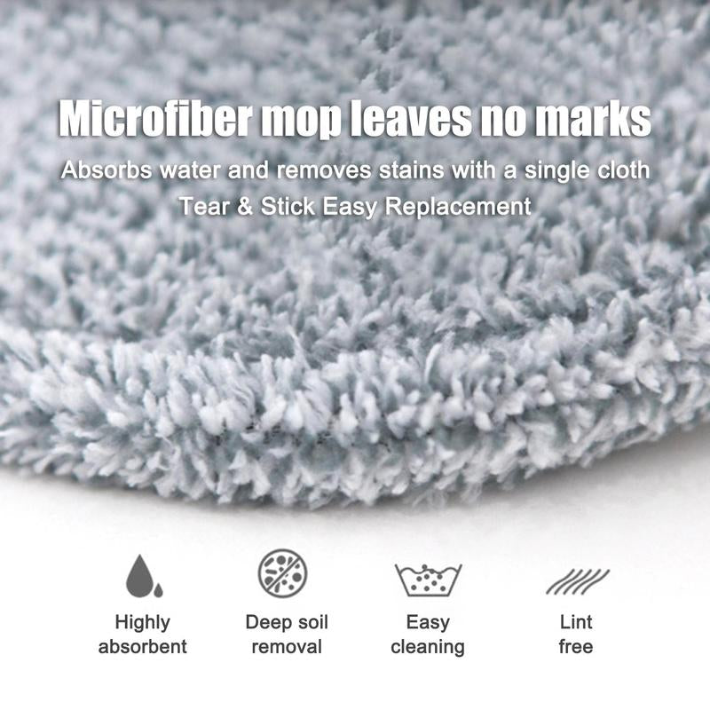 Spinning Mop and Bucket Set with Self-Separating Dirty Water & Clean Water System, Self-Drying 360° Spin Square Mop Head Wardwood Tile Marble Floors,Cleaning Mop after the Party,Adjustable Hand Tool,Family House Mom Home