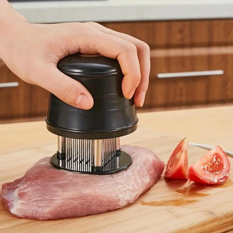 Manual Spike Meat Tenderizer, 1 Count Household Stainless Steel Kitchen Meat Tenderizer, Kitchen Gadget