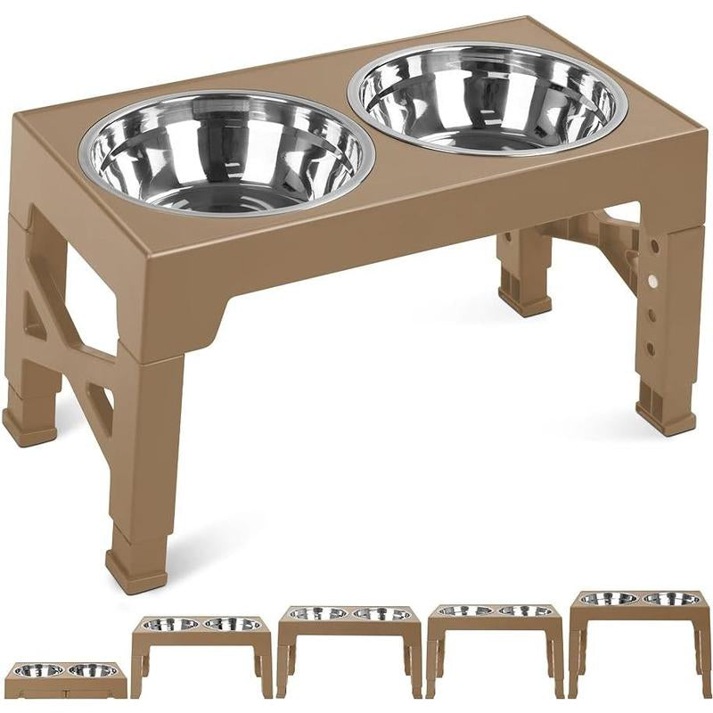 Niubya Adjustable Dog Bowls: Elevate Mealtime for Pets of All Sizes