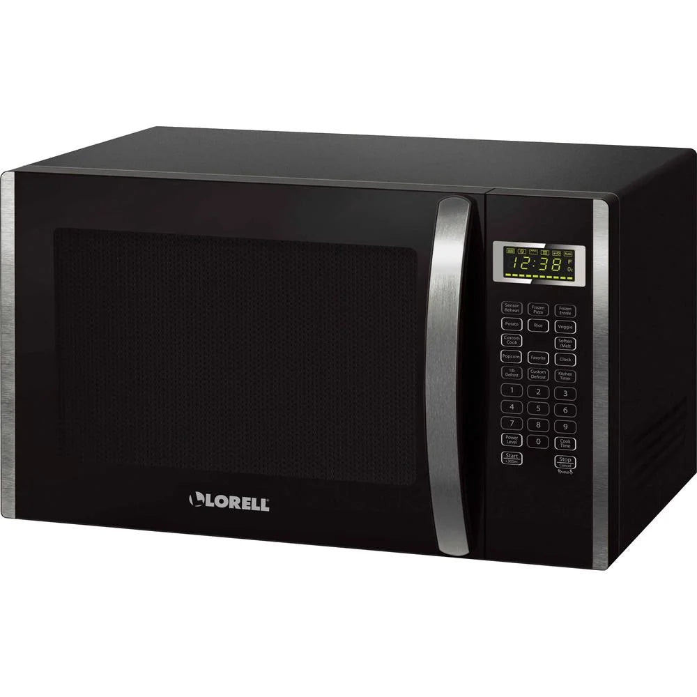 Lorell, LLR00231, 1.6 Cu Ft Microwave, Black,Silver