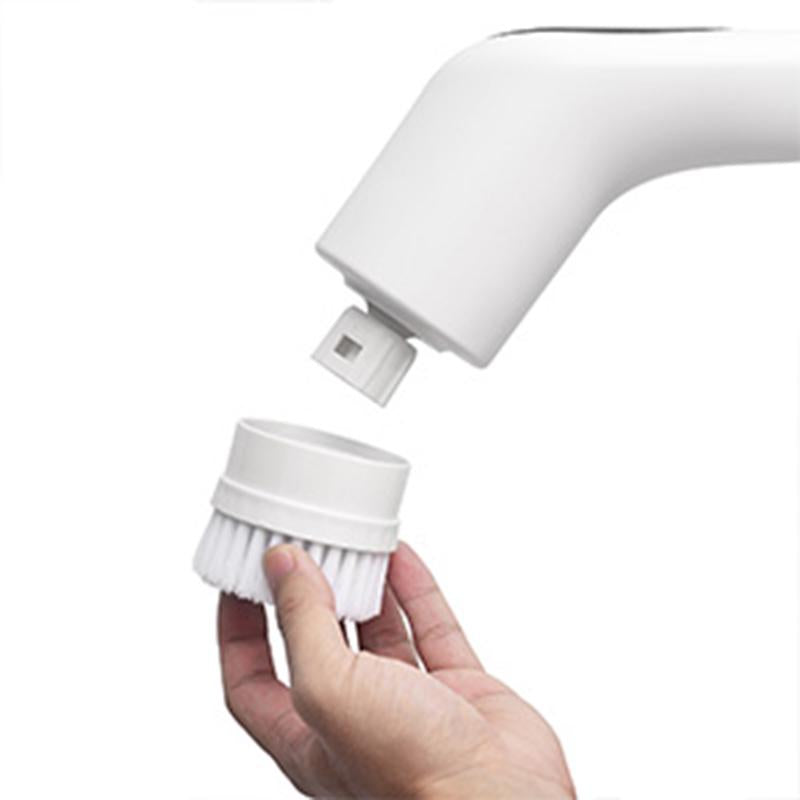 Electric Spin Scrubber - 2024 Advanced IPX7 Waterproof Bathroom Cleaning Brush with Extended Handle, Three Speed Settings, and Interchangeable Heads for Tub, Shower, and Tile Floor Maintenance