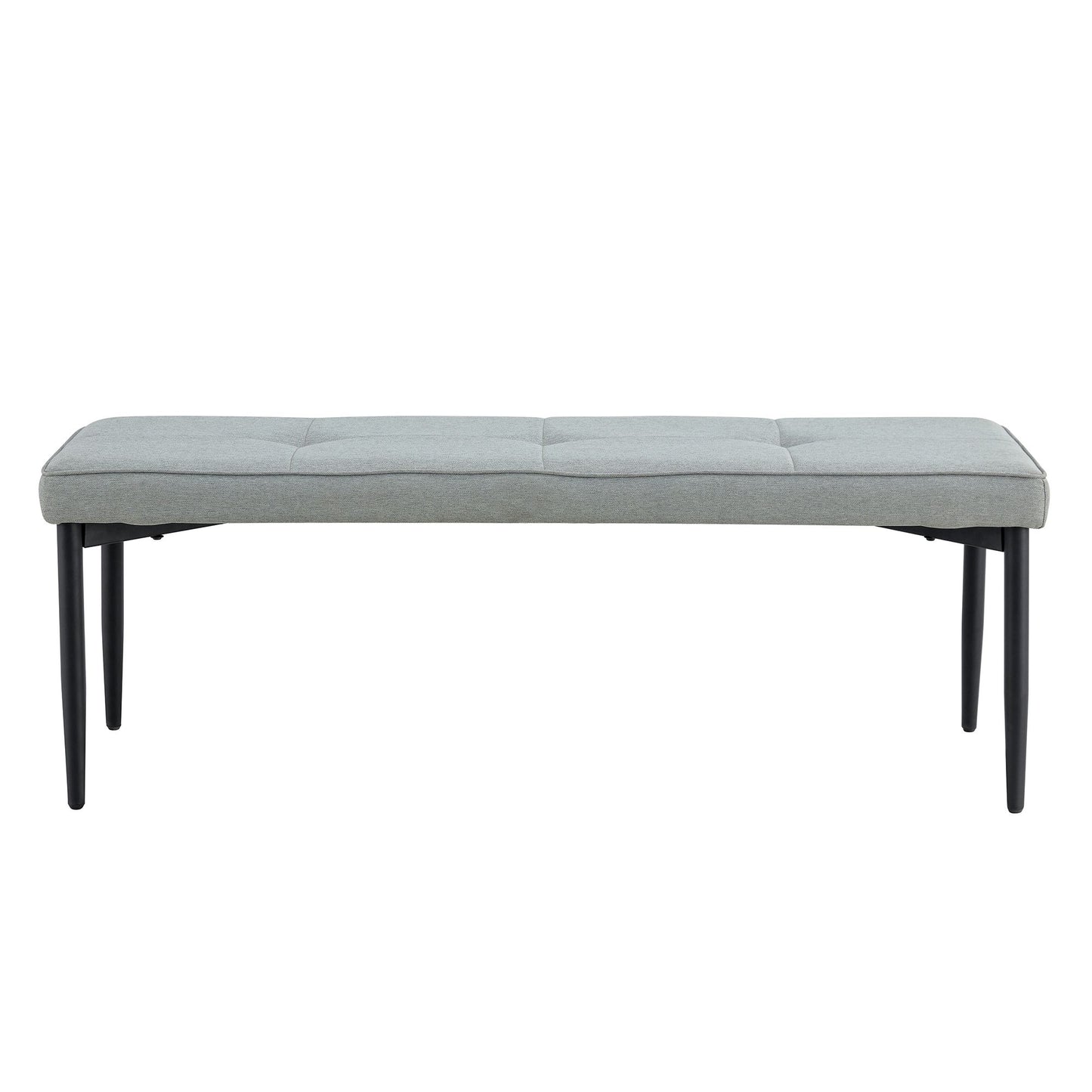 63" Modern Style 6-piece Dining Table with 4 Chairs & 1 Bench, Table with Marbled Veneers Tabletop and V-shaped Table Legs (White)