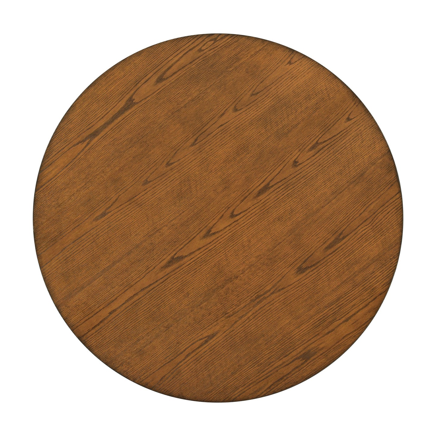 Elegant Walnut Round Dining Set for 4 - Mid-Century Modern with Upholstered Chairs