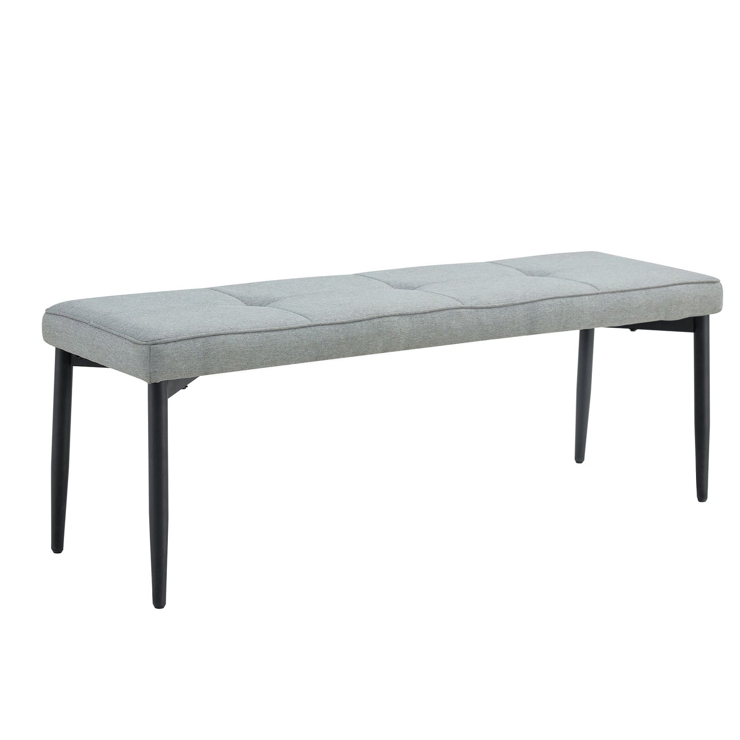 63" Modern Style 6-piece Dining Table with 4 Chairs & 1 Bench, Table with Marbled Veneers Tabletop and V-shaped Table Legs (White)