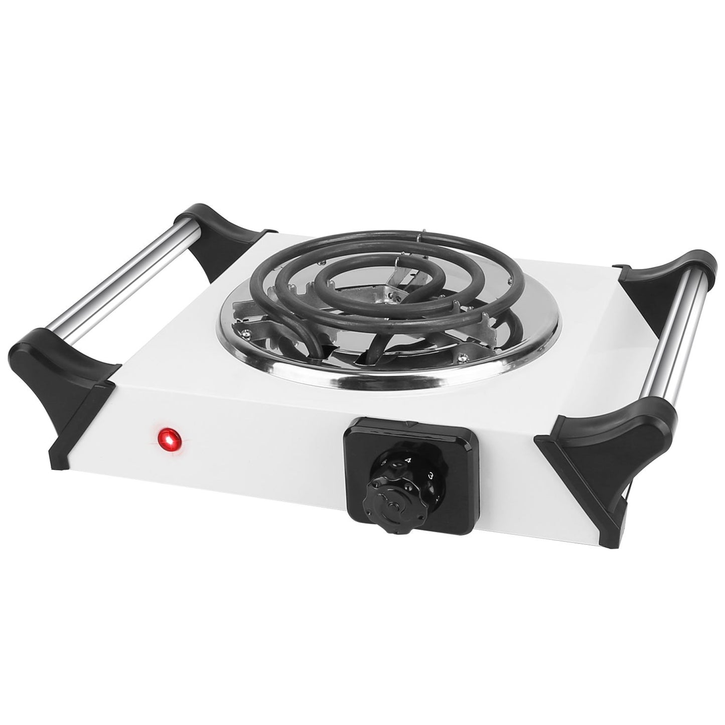Versatile 1000W Portable Coil Hot Plate with 5 Temperature Settings - Ideal for Camping & Road Trips!