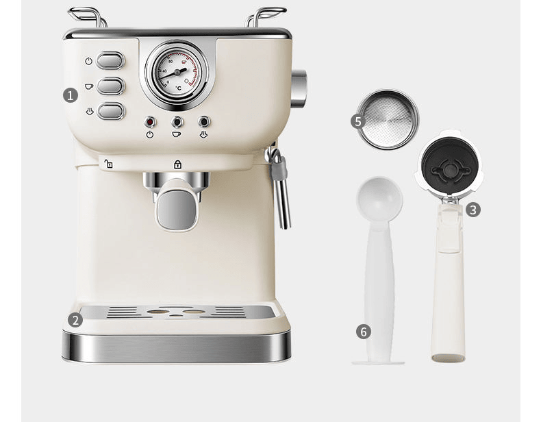 Ultimate 1350W Dual-Temperature Espresso Machine with 20 Bar Pressure & Programmable Functions
