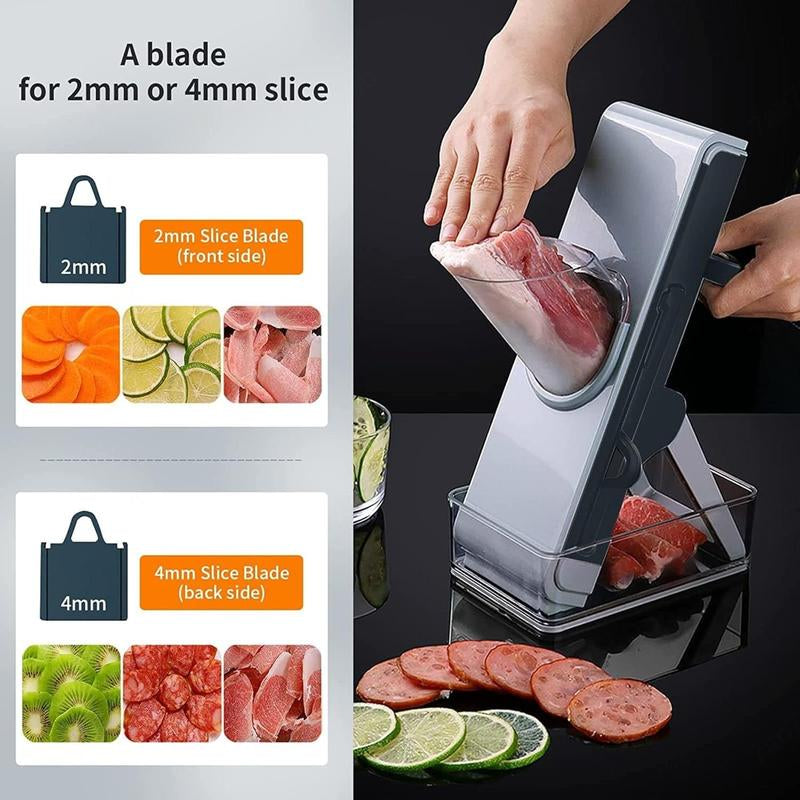 Vegetable Chopper, Multifunctional 13 in 1 Food Utensils Chopper, Kitchen Vegetable Slicer Dicer Cutter Chopper with Container Multi-Function ๏ผ1 Pcs๏ผ
