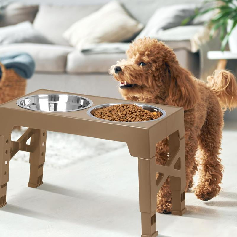 Niubya Adjustable Dog Bowls: Elevate Mealtime for Pets of All Sizes