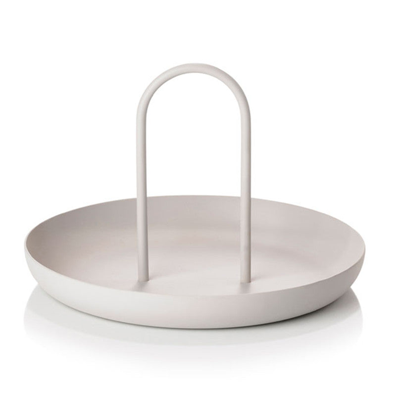 Color: White - Storage Tray Portable Snack Fruit Tray Creative
