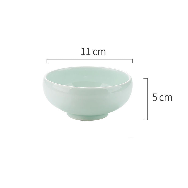 style: F, quantity: 1PC - Featured Ceramic Bowl Rice Bowl, Household Drum-shaped Soup Bowl, Creative Korean Bowl, Rice Noodle Bowl, Retro Bowl, Kiln Bowl