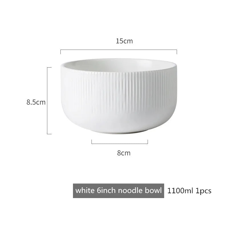 Nordic Ins Styel Ceramic Dinnerwar Matte Glazed Salad Dishes Soup Bowl Dinner Plates Serving Tray For Home Restaurant