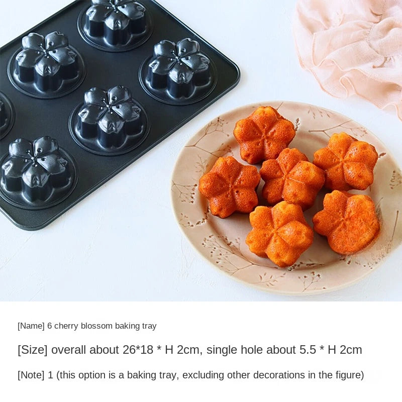 Authentic new doughnut cartoon bear 6 even chocolate cake baking tray home baking tools