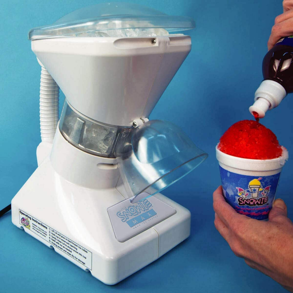 Little Snowie Max Premium Shaved Ice Maker with Syrup Mix and Entrepreneur Kit