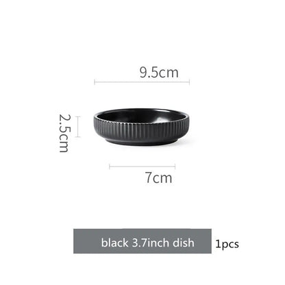 Nordic Ins Styel Ceramic Dinnerwar Matte Glazed Salad Dishes Soup Bowl Dinner Plates Serving Tray For Home Restaurant