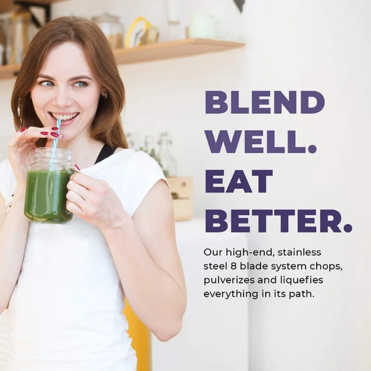 Commercial Blender - 64oz Countertop Blender 1800 Watts - High Performance, High Powered Professional Blender