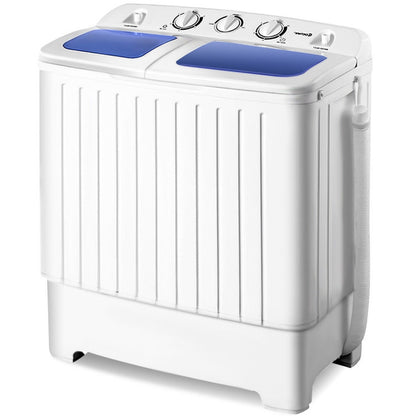 20 lbs Compact Twin Tub Washing Machine for Residential Use