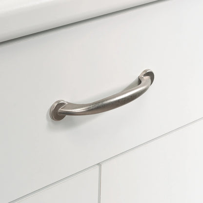 Sauder Kitchen Cart for Microwave in Soft White, Soft White Finish