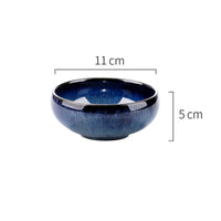 style: G, quantity: 4PCS - Featured Ceramic Bowl Rice Bowl, Household Drum-shaped Soup Bowl, Creative Korean Bowl, Rice Noodle Bowl, Retro Bowl, Kiln Bowl