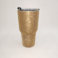 Color: Gold, capacity: 600ml - Fashion Creative Diamond Car Cup