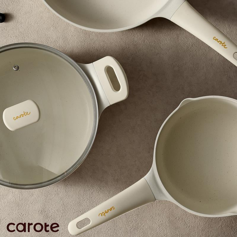 CAROTE 12-Piece Nonstick Cookware Set - Healthy, PFOS & PFOA Free for All Your Culinary Needs