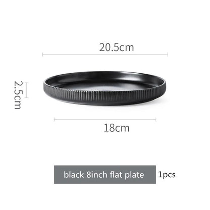 Nordic Ins Styel Ceramic Dinnerwar Matte Glazed Salad Dishes Soup Bowl Dinner Plates Serving Tray For Home Restaurant