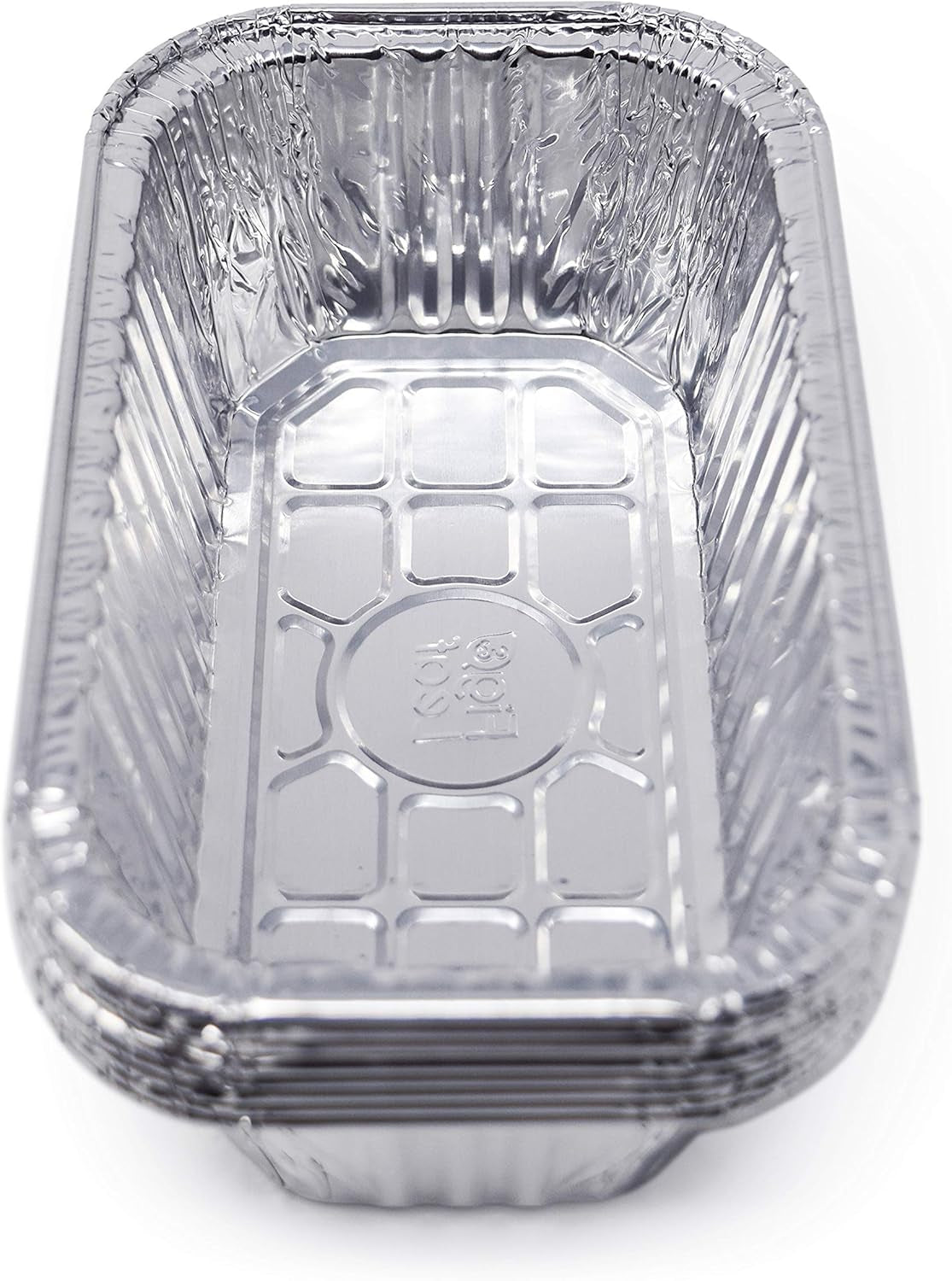 Premium 100-Pack Disposable Aluminum Foil Bread Loaf Baking Pans - 1-Pound Capacity, Mini Size 6" x 3.7" x 2", Extra-Heavy Duty, Oven Safe