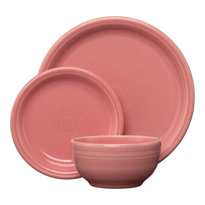 Fiesta Coupe Bistro 16Pc Ceramic Dinnerware Set Mixed Pastel