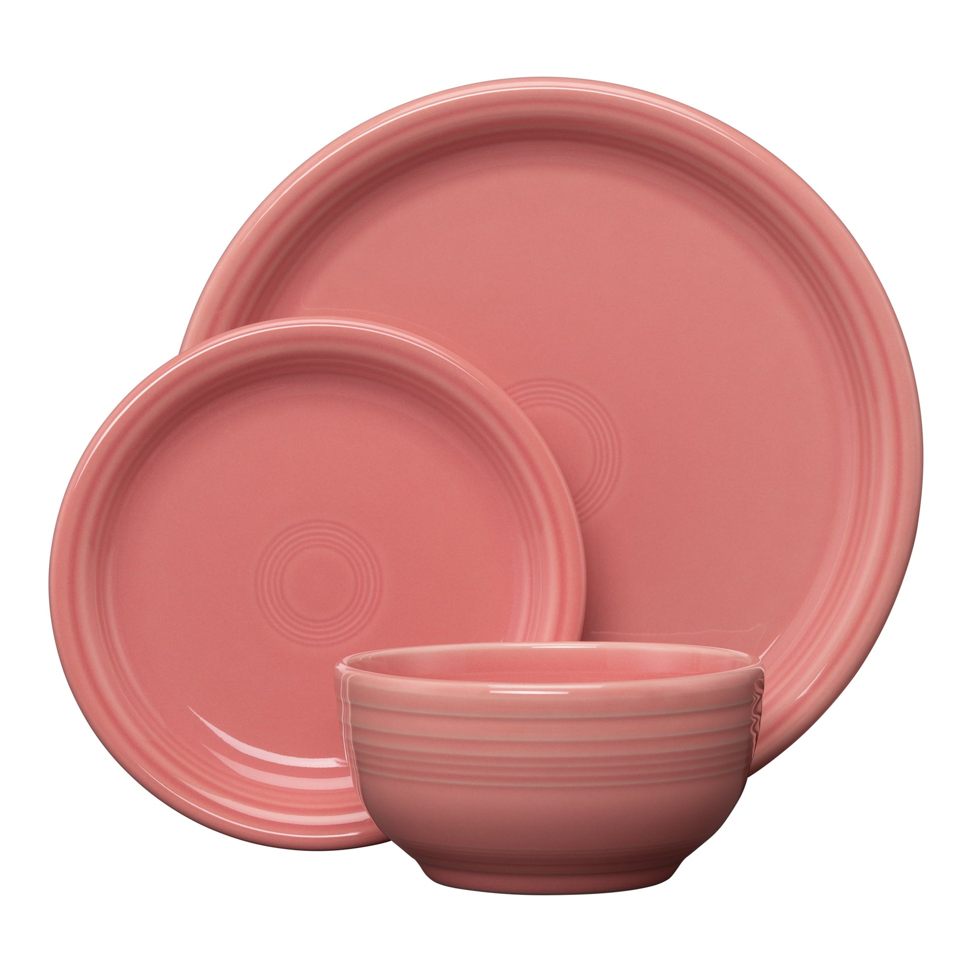 Fiesta Coupe Bistro 16-Piece Ceramic Dinnerware Set in Peony
