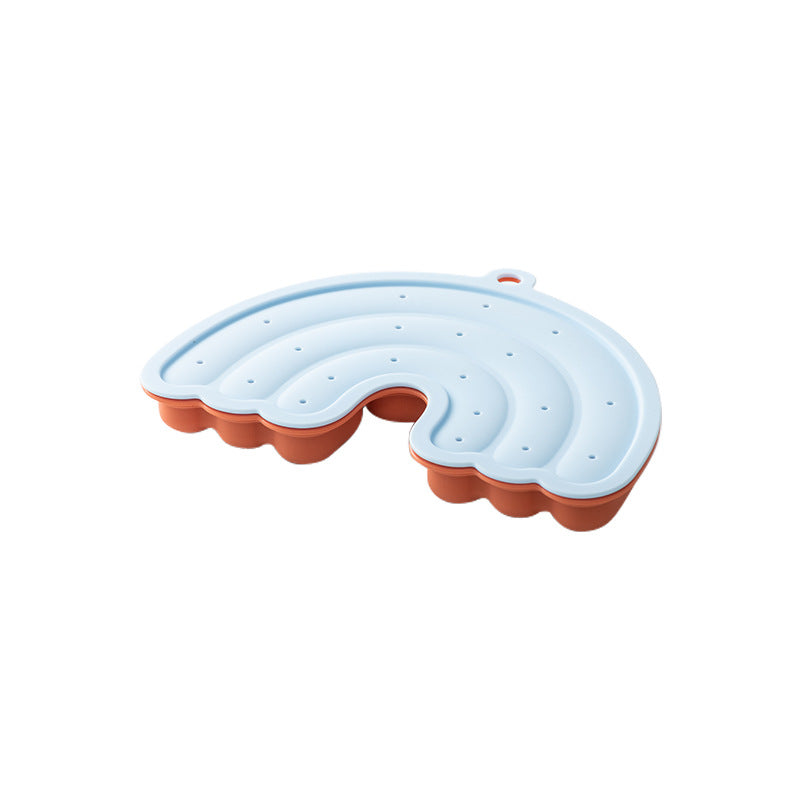 Rainbow Sausage Mold, Kitchen Household Baby Food Supplement Mold, Children's Sausage Silicone Can Be Steamed